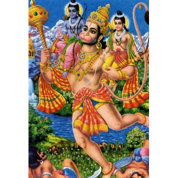 Hanuman carrying Ram and Lakshman 2